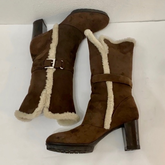 Authentic Gianvito Rossi suede leather boots sz 8 - Picture 9 of 16